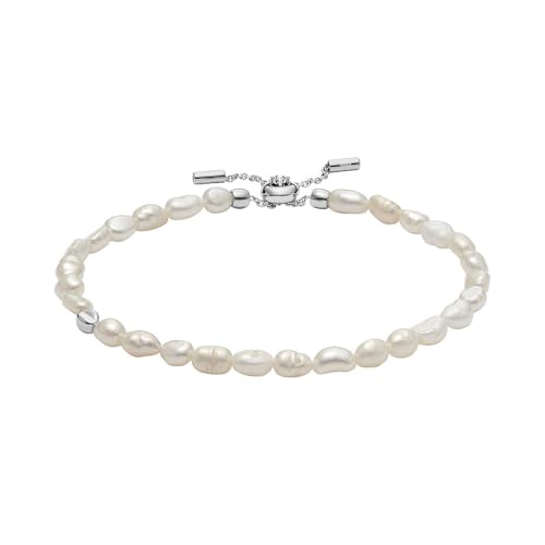 Skagen Damen Agnethe Pearl Silber Edelstahlarmband, SKJ1833040