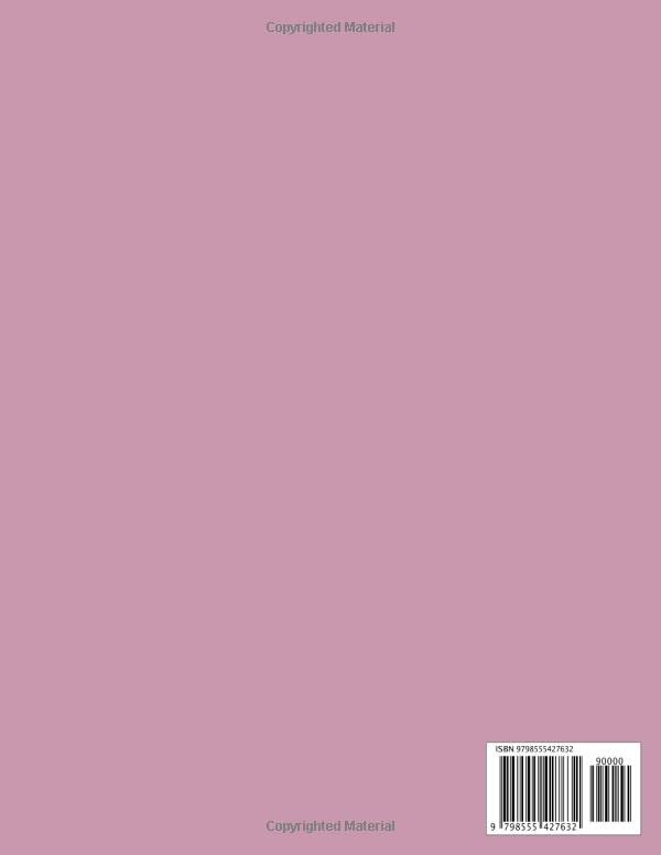 Notebook: Unlined Journal Notebook - Large (8.5 x 11 inches) - 100 Pages - Purple Cover - Minimal style image 3