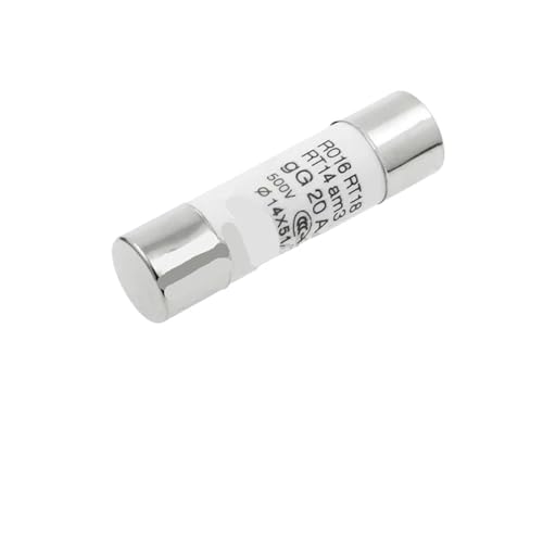 Elektryczne bezpieczniki ceramiczne, ceramiczne bezpieczniki domowe RO16, opakowanie 10 sztuk 500 V 14x51 mm 6A-63A(20A)