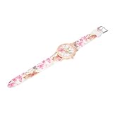 ibasenice Reloj de Mujer Correa de Silicona Rosa Resistente al Desgaste, Diseño Floral Moderno y Esfera de Cuarzo, Fácil de Ajustar para Uso Diario y Banquetes