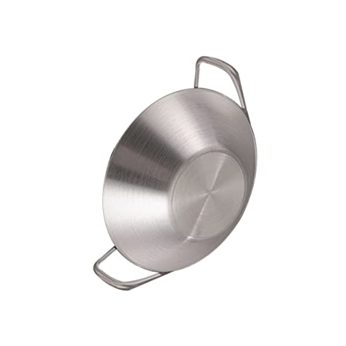 GLEAVI Korean Style Stainless Steel Sauce Dish Portable Seasoning Bowl with Handle for Dipping and Serving for Home Restaurants and Catering Events