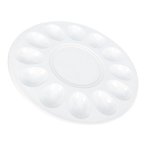 KICHOUSE Tray Serveware Decorative Lunch Plate Sturdy Easy to Clean for Deviled Eggs