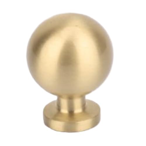 kobeIeen Solid Brass Cabinet Knob Round Brass Handle Multifunction Pull Handle Styles & Functional Hardware Simple Installation