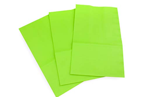 Paper SOS Sack for lunches, Crafts, and Gifts 25 Pack (Green)