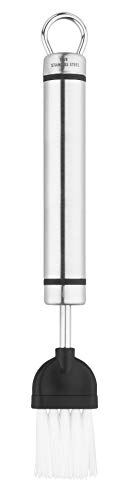 Tala Stainless Steel Pastry Brush with Professional Grade Nylon Bristles, Ideal for Basting Meats When Cooking or BBQ, or Glazing Pastries and Pies When Baking, 19.9 x 2.4 x 1.5 cm
