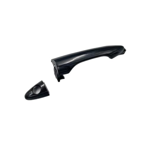 Poignée de porte extérieure noire avec capuchon à trou pour Hyundai Tucson ix35 2010-2015