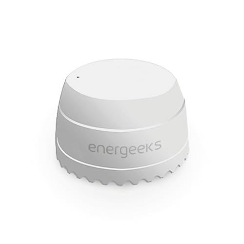 Energeeks   Sensor de Inundación WiFi Inteligente   Notificaciones Móviles   Monitoriza Fugas de Agua en Tiempo Real   Automatización Inteligente   App Móvil   Compatible con Alexa y Google