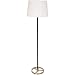House of Troy M600-BLKPN Morgan Floor Lamps Black with Polished Nickel