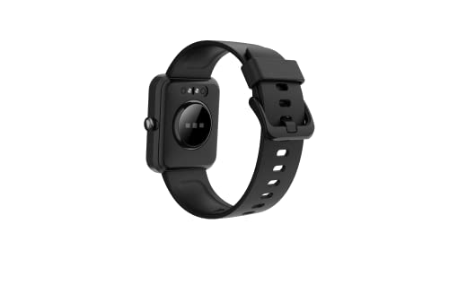 Image of GOQii Smart O2 Smart Watch with 1.4 inch HD Display, Smart Notification Waterproof & Blood Oxygen SpO2, Heart Rate, & Sleep Tracking with 3 Months Personal Coaching - Black