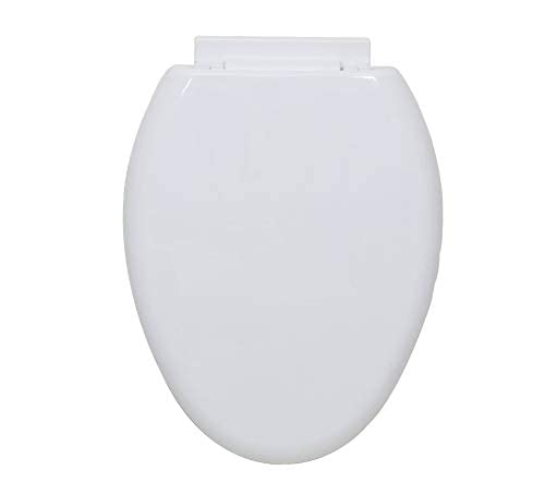 MLD HKM-01 Wall Hung Polyethylene Oval Shaped Design Hydraulic Soft Closing PP Toilet Seat Cover Hinge Size adjustment sideways front back fit all brand Commode Close White Color (B0B36BPVYY) Amazon Price History, Amazon Price Tracker
