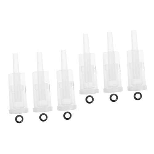 CONGARTENO 2sets Wine Stoppers Vacuum 3-piece Air Locks Kit Plastic Air Locks Lids for Brewing 6pcs*2