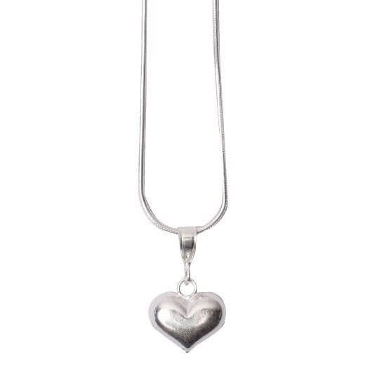925 Pure Silver Chain Pendant With Heart Shape Charms For Girls And Women For Valentines Day Gift And Casual Wears-image-22