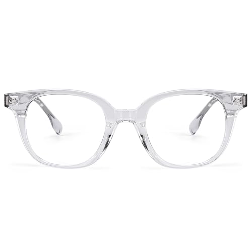 Image of Dollger Blue Light Blocking Glasses For Woman Men Thick Frame Square Computer BlueLight Glasses Clear Lens Non-Prescription