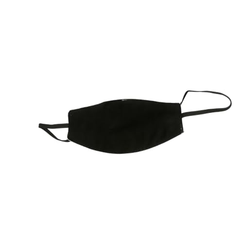 Medizinische Augenbinde Schwarz mit Elastischem Gummiband – ca. 5,5 x 13 cm – Augenklappe zur Ruhigstellung und Entlastung nach OP – Abdeckung von Augenverbänden – geprüftes Medizinprodukt