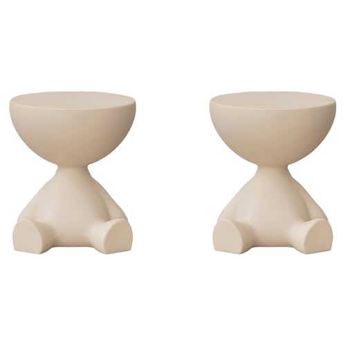 Étagère de rangement crème à roulettes mini table basse