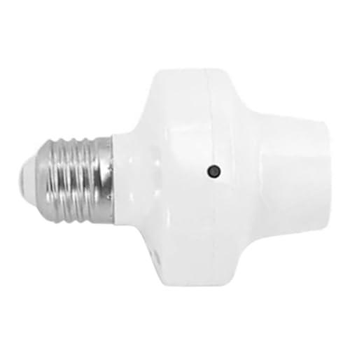 Zerodis Remote Control Bulb Socket WiFi E27 Light Socket Wiring Free Voice Control Timing Delay Smart Bulb Holder E27 Lamp Holder Base for Universal Base Lighting Accessories