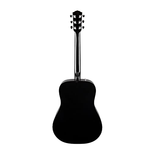 Fender 970110206 Acoustic Guitar, With 2-Year Warranty, Cd-60 Dreadnought V3 Classic Design With Rounded Walnut Fingerboard And Alloy Steel Strings, Glossed Black Finish thumb #5