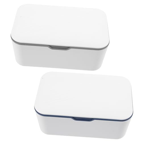 Boîte à mouchoirs pour bébé étanche distributeur lingettes plastique bleu extérieur