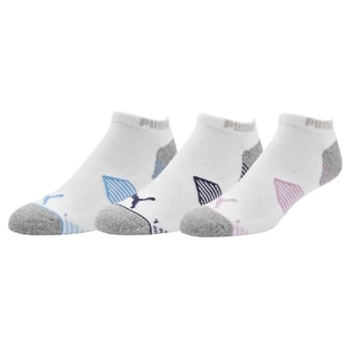 New Men's Puma Essential Low Cut 3 Pair Pack Golf Socks Assorted Colors Size 14 - 16