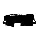 Alfombrillas para salpicadero de coche, RHD, para Toyota Avensis 2005 2006, para salpicadero, cojín para salpicadero, para Toyota Avensis 2005 2006, color negro, tamaño: A)
