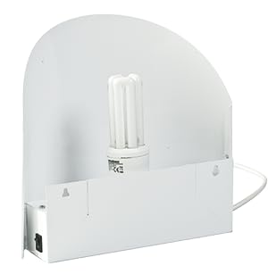 TRAPPOLA LUMINOSA ECOFLY per mosche e insetti volanti A PIASTRA COLLANTE con feromoni e LAMPADA UV DA 20 W (HACCP)