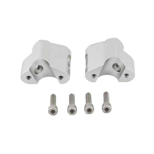 Rehausseur de guidon moto pour Multistrada V4 pontet de surélévation en alu argenté