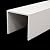 DRemdo Pipe Covers for Outside Inside, U Shape Panel Lineset Cover/Heavy Duty Conduit Raceway Sheild Enclosure for Coarse Pipes Cords, Wide 10 15 20 25 cm Pipework Concealer (Color : B, Size : W15c
