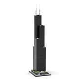 Kaoliscious Architecture Willis Tower Klemmbausteine Bauklötze, 1:800 Modular Haus Gebäude Straßenansicht, 2845 Stück Architektur Wahrzeichen-Kollektion Entworfen von SPBrix - MOC-127024