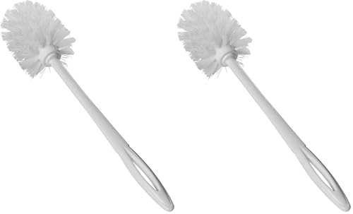 Image of Rubbermaid Commercial Products 15 inch Toilet Brush, White, Toilet Bowl Brush for Bathroom, Professional /Janitorial Scrub, (Pack of 2)