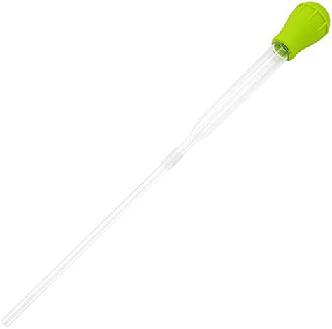 SLSON Coral Feeder Waste Cleaner for Fish Tank Multifunction Dropper Pipette Water Transfer Waste Remover for Aquarium Accessies Long Acrylic Marine Fish Feeding Tool, 20.4 inches