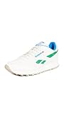 Reebok Mens Classic Leather Sneaker, Chalk/Court Green/Horizon Blue, 7 US, Chalk/Court Green/Horizon Blue, 7