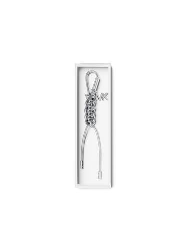 Porte-clés tressé Michael Kors argenté accessoire de mode taille unique - 3