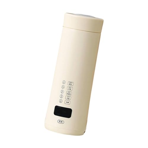 Tetera eléctrica portátil de acero inoxidable blanca miniatura 1