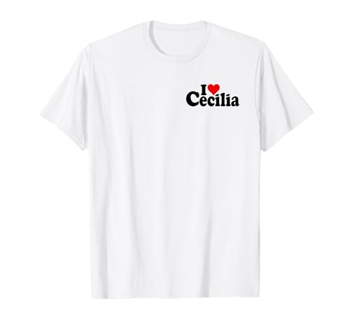 I LOVE HEART CECILIA NAMEE ON A TEE T�V���c