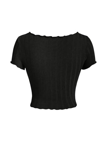 SOLY HUX Girl's Summer Preppy Tshirts Cute Crop Tops Kawaii Fairy Grunge Shirts for Women Tween Girls Trendy Clothes2