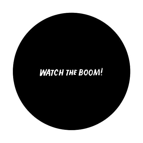 Watch the Boom Sail Sailing Sailors Fun PopSockets Swappable PopGrip, Black - Image 3