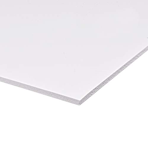 Image of uxcell PVC Foam Board Sheet 3mm (1 /8 Inch)-12 inch x 16 inch White for Signage, Presentations, Digital Screen Printing