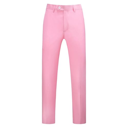 Pantalon stretch été homme léger de style décontracté couleur rose