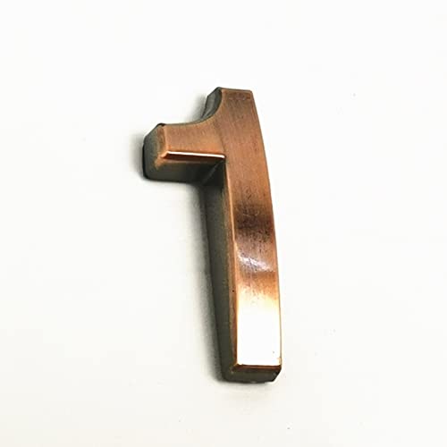 NúMeros Placa Casa Autoadhesivos 3D AcríLico MarróN DireccióN NúMero Puerta Etiqueta 35mm DíGitos PequeñOs Signo Para Hotel Apartamento Hogar Calle Contenedores Al Aire Libre Patio BuzóN (1) Cover