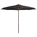 Produktbild vidaXL Sonnenschirm 350cm Anthrazit Gartenschirm Ampelschirm Marktschirm