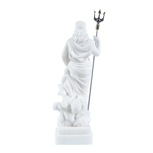 Estatua de Poseidón Dios Griego del Mar 7 Pulgadas miniatura 5