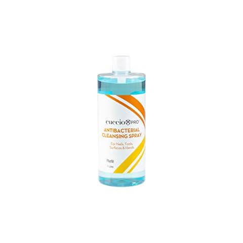 Cuccio Antibacterial Cleansing Spray 1 Litre, Blue Cover