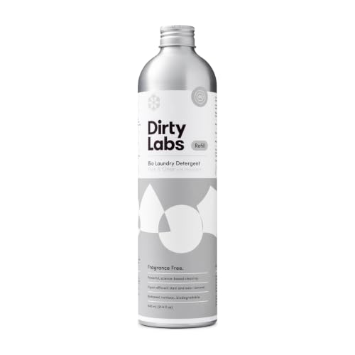 Dirty Labs | Scent Free | Bio Enzyme Liquid Laundry Detergent | 80 Loads (21.6 fl oz) | Hyper-Concentrated | High Efficiency & Standard Machine Washing |...