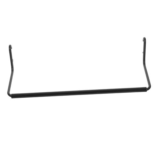 PartyKindom Perforated Paper Roll Holder Peg Board Paper Towel Holder Towel Hook Towel Rack Tabletop Accessories Hooks Metal Pegboard Towel Holder Pegboard Towel Hangers Stainless Steel Black