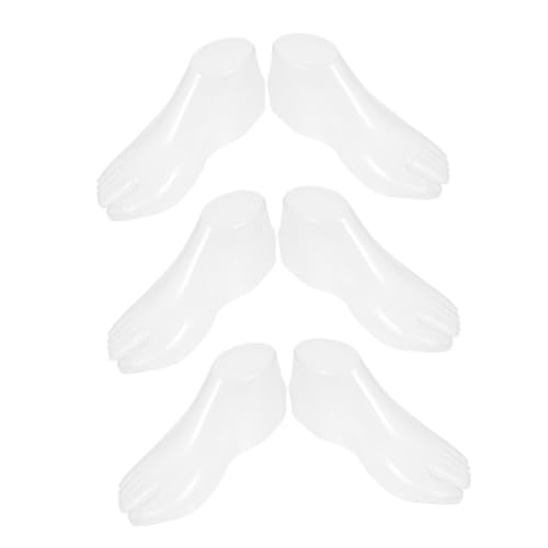 NAMOARLY Shoe Riser Display Model 3 Pack of Foot Mannequins for Women's Shoes Socks Toe Stretcher Sneaker Stretcher Shoe Spreader