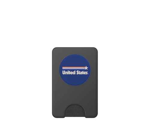 PopSockets PopWallet MagSafe USA drapeau rétro bleu Amérique iPhone - 2