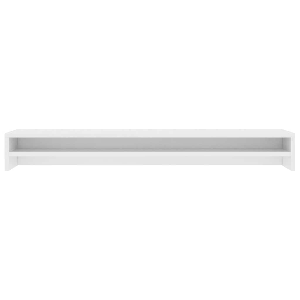Soporte para monitor (madera, 100 x 24 x 13 cm), color blanco