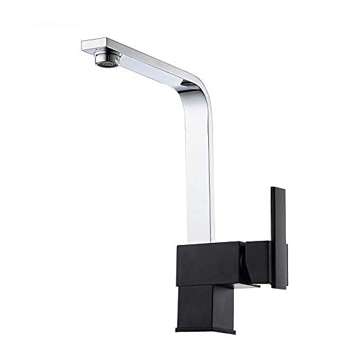 Robinet en cuivre noir pour cuisine au design épuré et finitions artisanales