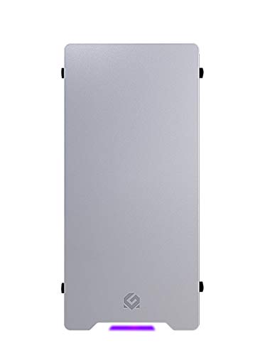 Metallic Gear (Mg-Ne510_Sr02) Neo V2 Atx Case, Compact Chassis, Sand Blasted Aluminum, Dual Tempered Glass Panels, Silver #TOP2