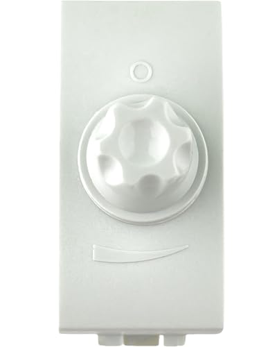 Bratek Interruttore Dimmer Rotativo Compatibile con Bticino Living Light e International - Dimmer a Manopola per Carichi Resistivi Fino a 400W x Supporti Livinglight e International, Sostituisce N4406